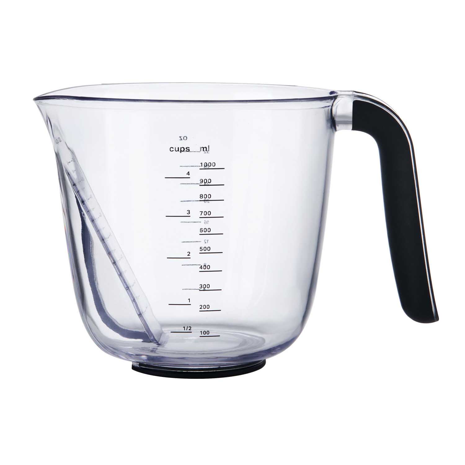 KitchenAid Set Of 3 Angled Measuring Jugs Onyx Black